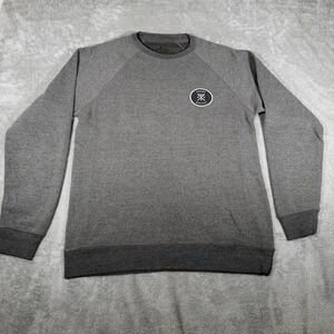 Roark Revival Sweatshirt Mens XL Gray Fleece Crewneck Pullover Logo Winter Warm
